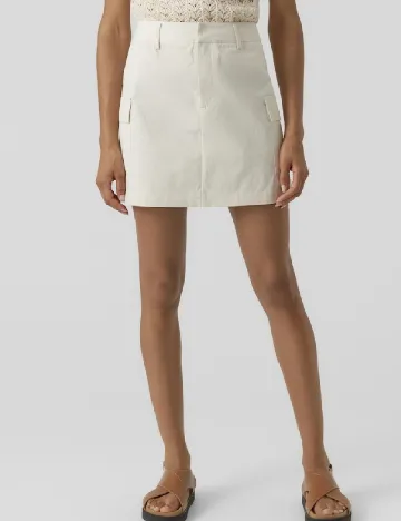 Fusta Vero Moda, crem