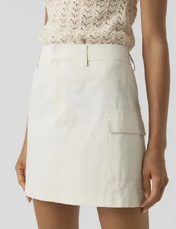 Fusta Vero Moda, crem