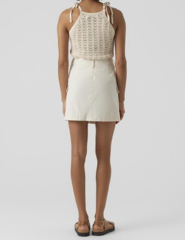 Fusta Vero Moda, crem