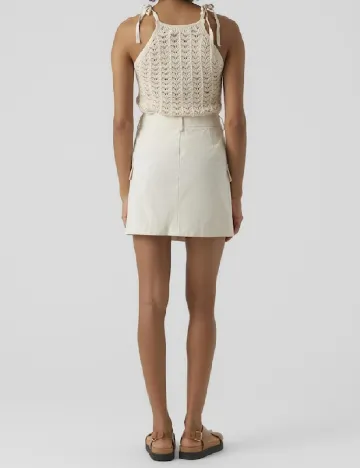 Fusta Vero Moda, crem