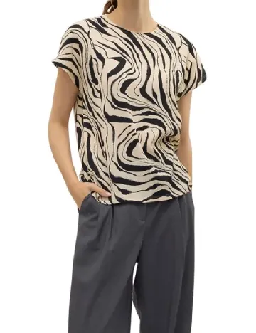Tricou Vero Moda, crem