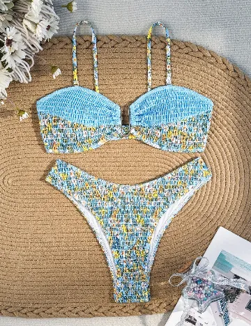 Costum de baie SHEIN, floral print