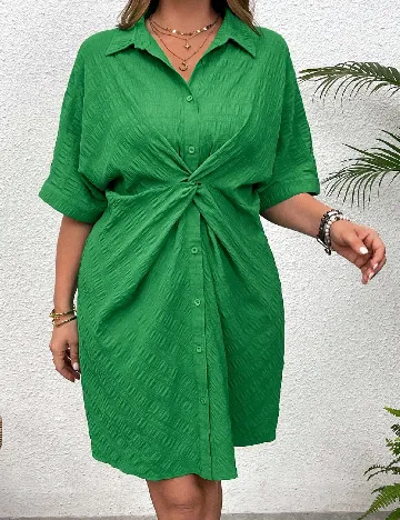 Rochie scurta SHEIN CURVE, verde Verde