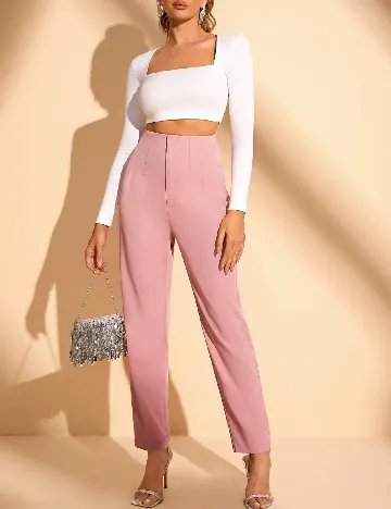 Pantaloni SHEIN, roz