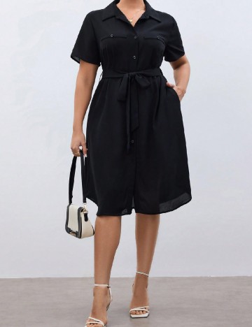 Rochie medie SHEIN CURVE, negru