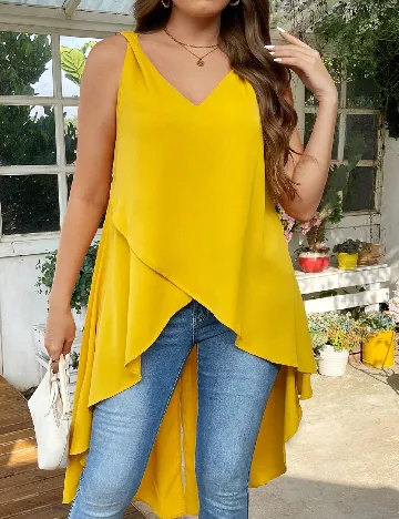 Bluza SHEIN CURVE, galben Galben