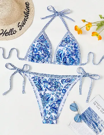 Costum de baie SHEIN, albastru
