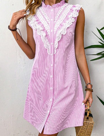 Rochie scurta SHEIN, roz