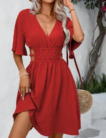 Rochie scurta SHEIN, rosu Rosu