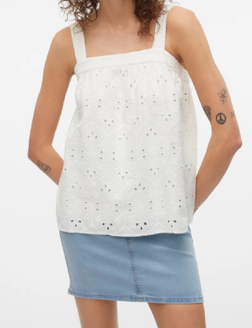 Maiou Vero Moda, alb