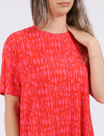 Rochie scurta Pieces, rosu
