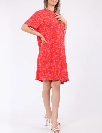 Rochie scurta Pieces, rosu