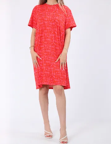 Rochie scurta Pieces, rosu