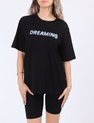 Tricou Pieces, negru