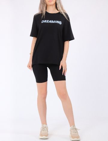 Tricou Pieces, negru