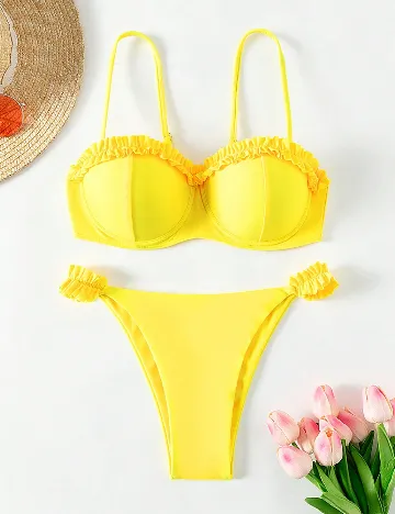 Costum de baie SHEIN, galben