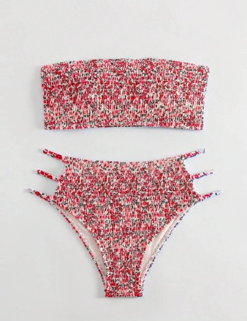 Costum de baie SHEIN, floral print