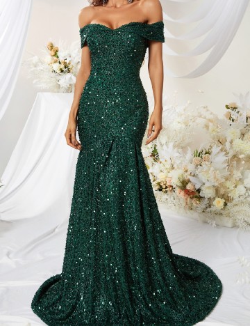 Rochie lunga Giffniseti, verde