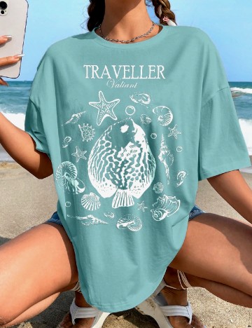 Tricou SHEIN, albastru