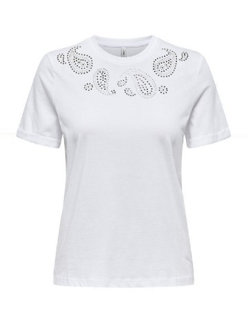 Tricou Only, alb