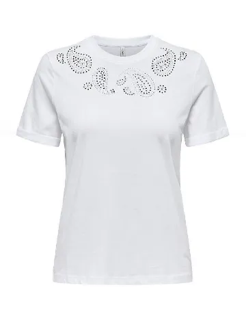 Tricou Only, alb