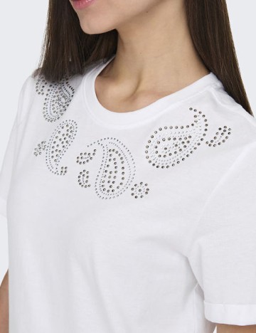 Tricou Only, alb