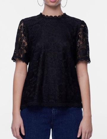 Bluza Pieces, negru