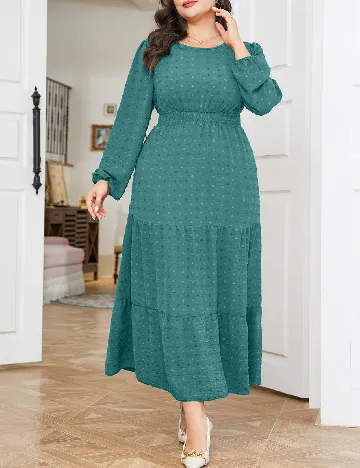 Rochie medie SHEIN CURVE, verde