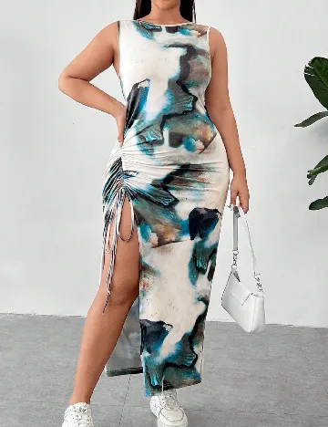 Rochie lunga SHEIN CURVE, mix culori