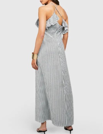 Rochie lunga Boohoo, alb