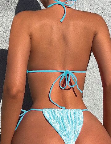 Costum de baie SHEIN, albastru