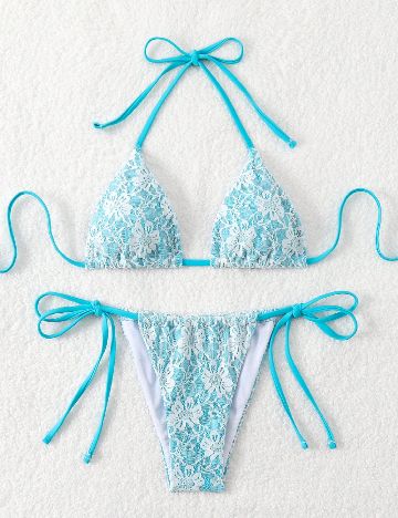 Costum de baie SHEIN, albastru