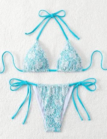 Costum de baie SHEIN, albastru