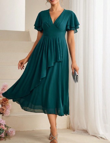 Rochie medie SHEIN, verde