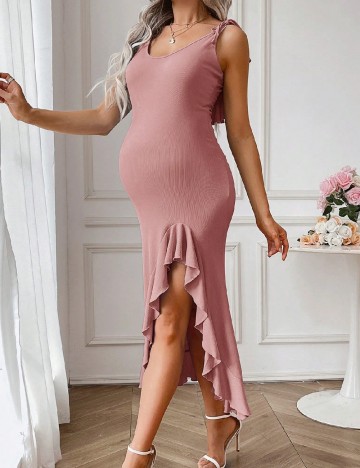 Rochie lunga SHEIN Maternity, roz