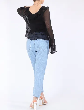 Bluza Pieces, negru