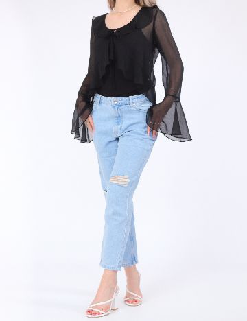 Bluza Pieces, negru