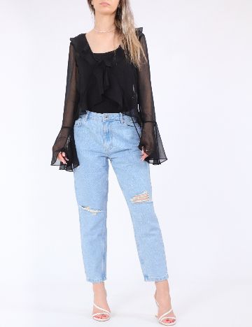 Bluza Pieces, negru