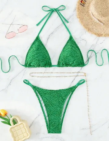 Costum de baie SHEIN, verde