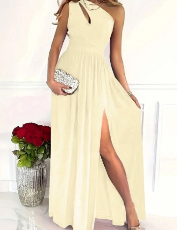 Rochie lunga SHEIN, crem