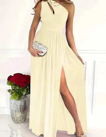 Rochie lunga SHEIN, crem