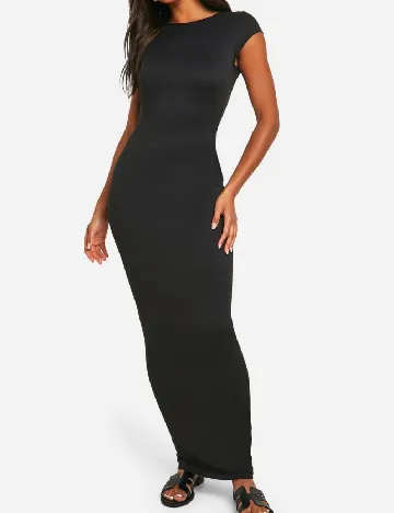 Rochie lunga Boohoo, negru