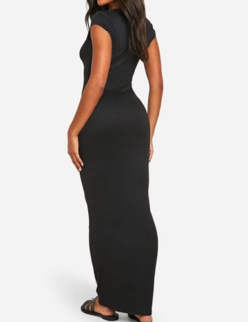 Rochie lunga Boohoo, negru