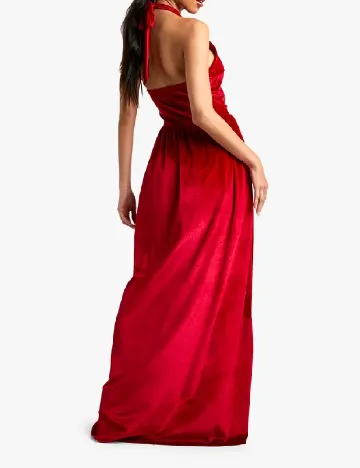 Rochie lunga Boohoo, rosu