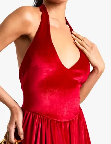 Rochie lunga Boohoo, rosu