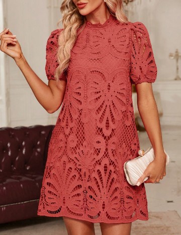 Rochie scurta SHEIN, corai