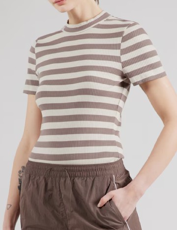 Tricou Noisy May, crem/maro