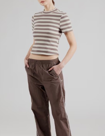 Tricou Noisy May, crem/maro