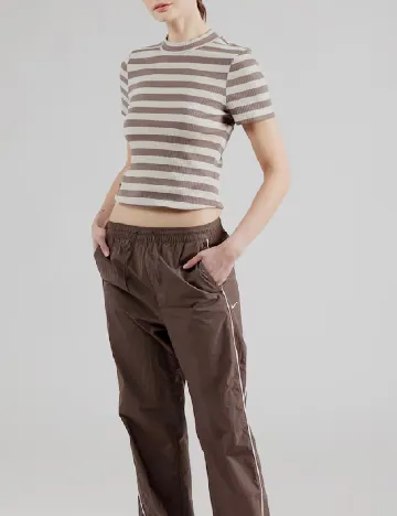 Tricou Noisy May, crem/maro
