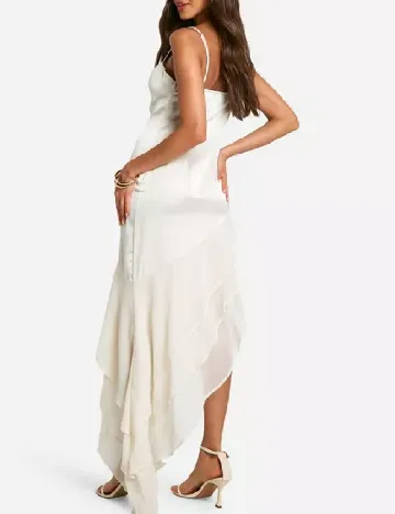 Rochie lunga Boohoo, ecru